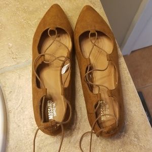 Mossimo lace up flats